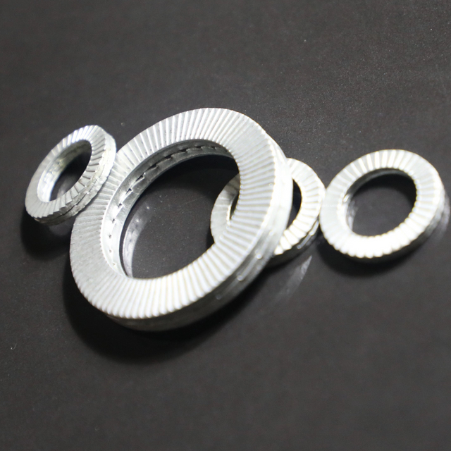 Double-ring Self-locking Washer with Galvanization/Nickel Plating Or Dacromet Treatment